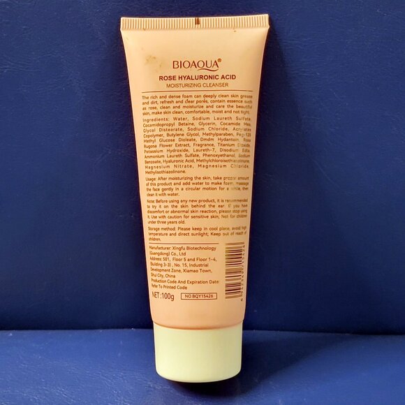 BIOAQUA Rose Hyaluronic Acid Cleanser Face Anti-Aging - Picture 5 of 7